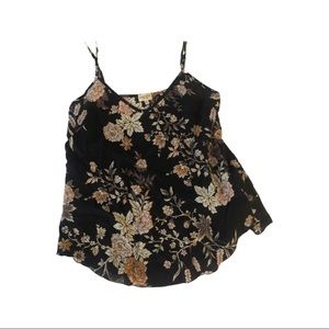 Aritzia WILFRED 100% Silk Floral Cami
